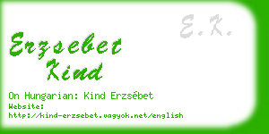 erzsebet kind business card